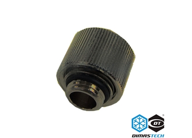 Compression Fitting 1/4G Tube 11/16mm Black Nickel